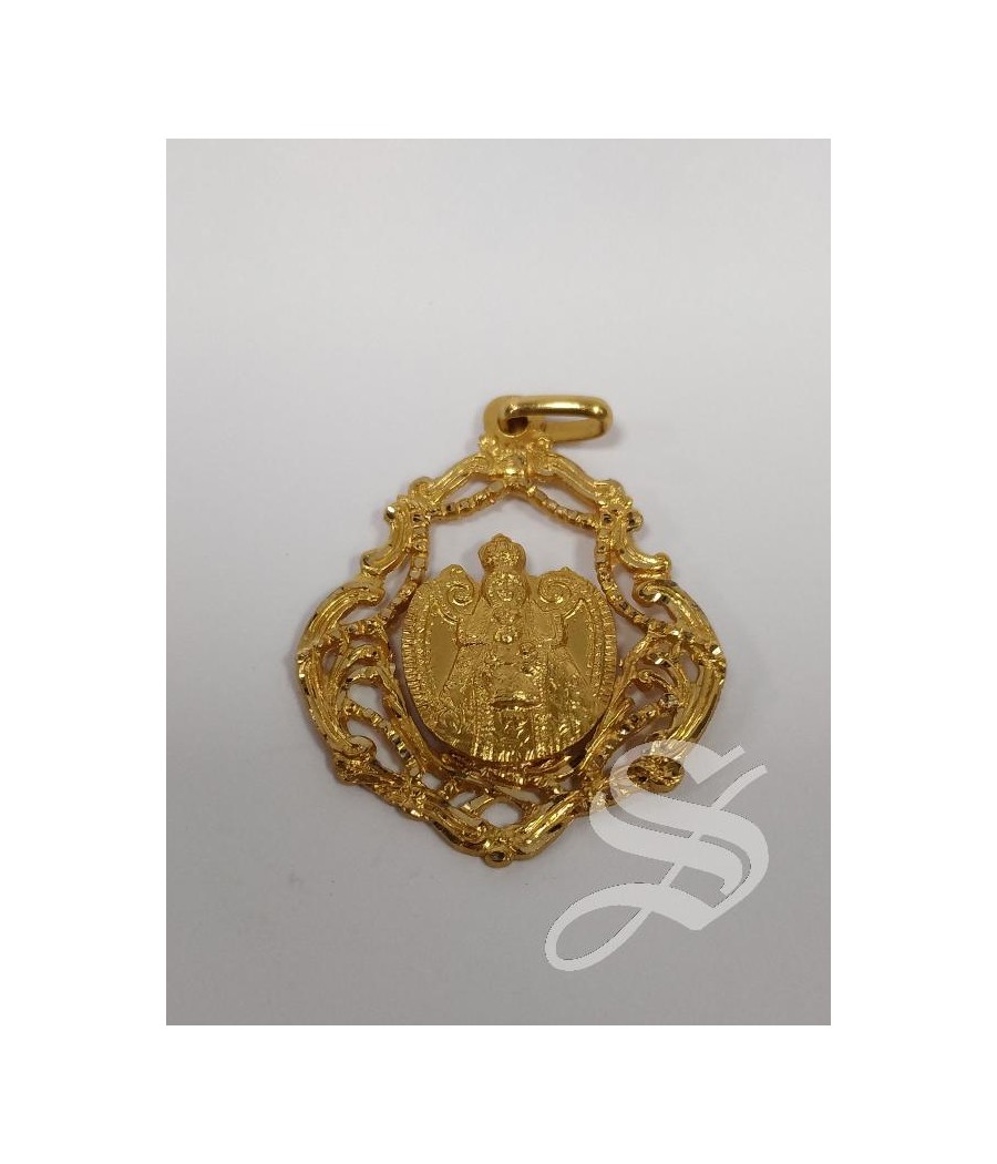 MEDALLA ORO CALADA VIRGEN DEL PRADO 29 MM. 5,70GRS