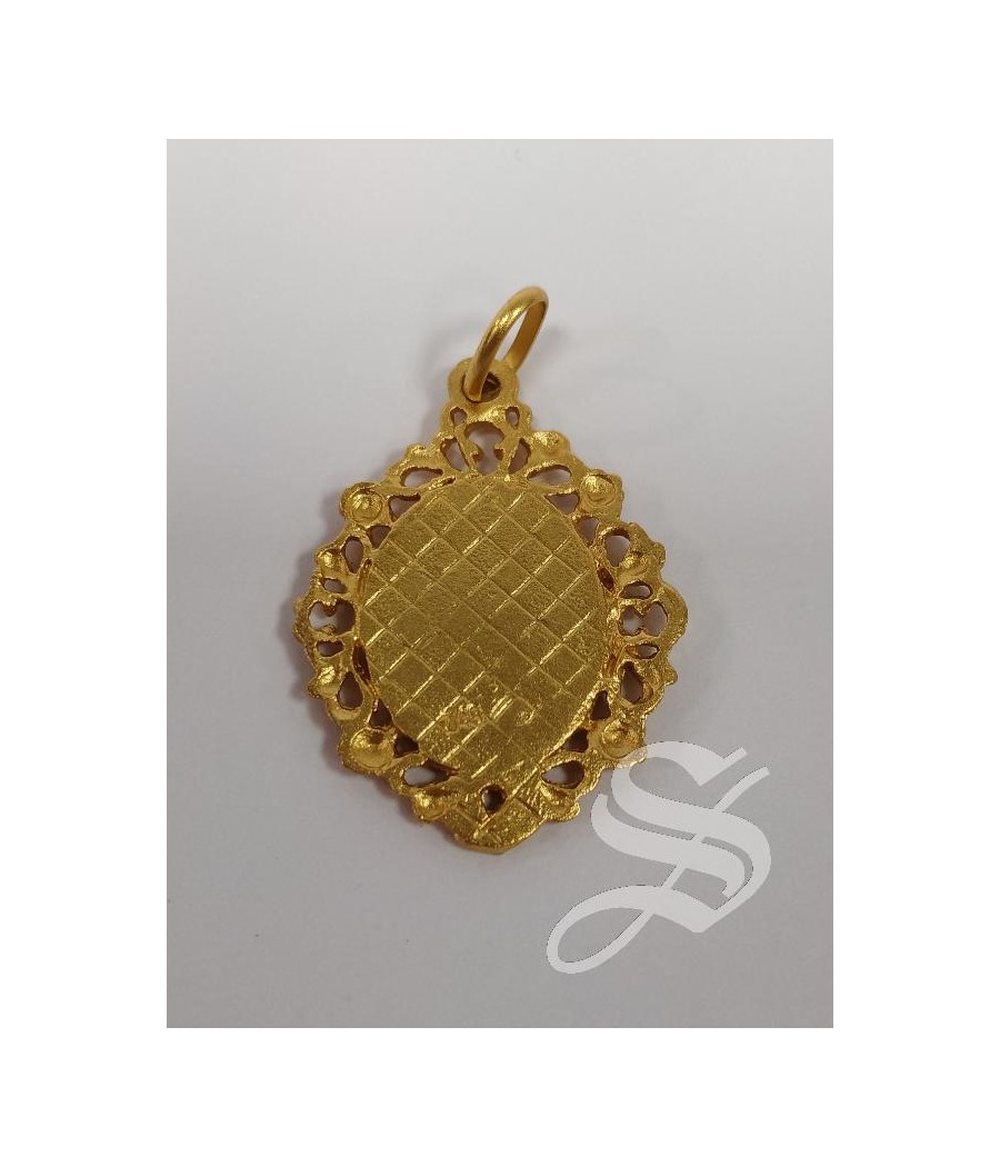 MEDALLA ORO OVAL VIRGEN DEL PRADO CALADA PEQUEÑA 4,93 GRS.