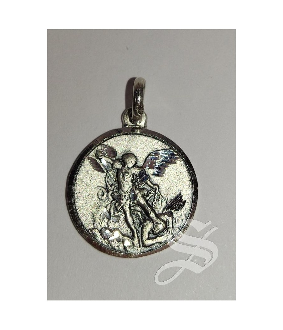 MEDALLA SAN MIGUEL PLATA 18 MM.