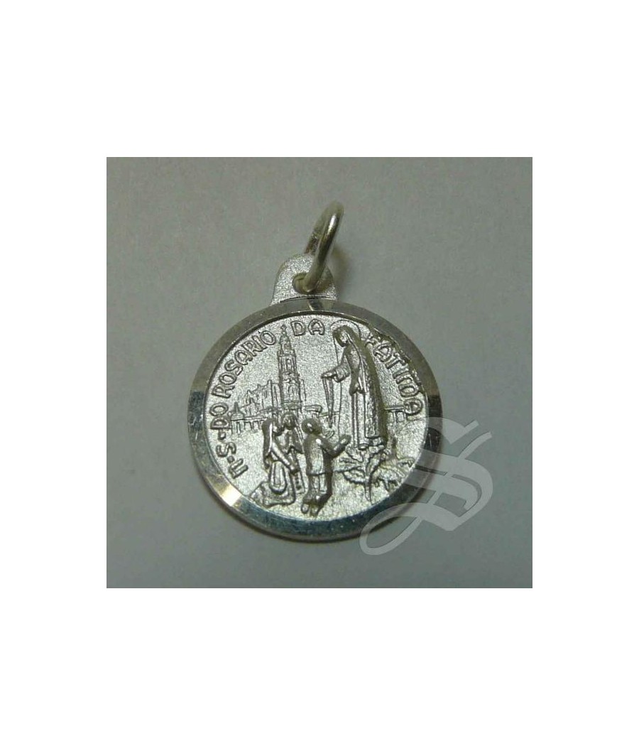 MEDALLA VIRGEN DE FATIMA 16 MM. PLATA