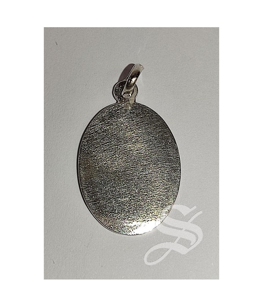 MEDALLA VIRGEN GUADALUPE MEXICO PLATA 31 * 22 MM