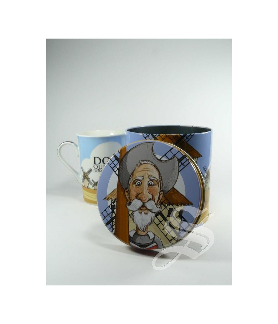 MUG QUIJOTE LATA METAL