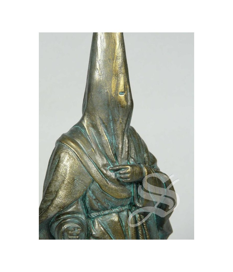 NAZARENO CON CAPA 25,5 CM. DECORADO BRONCE