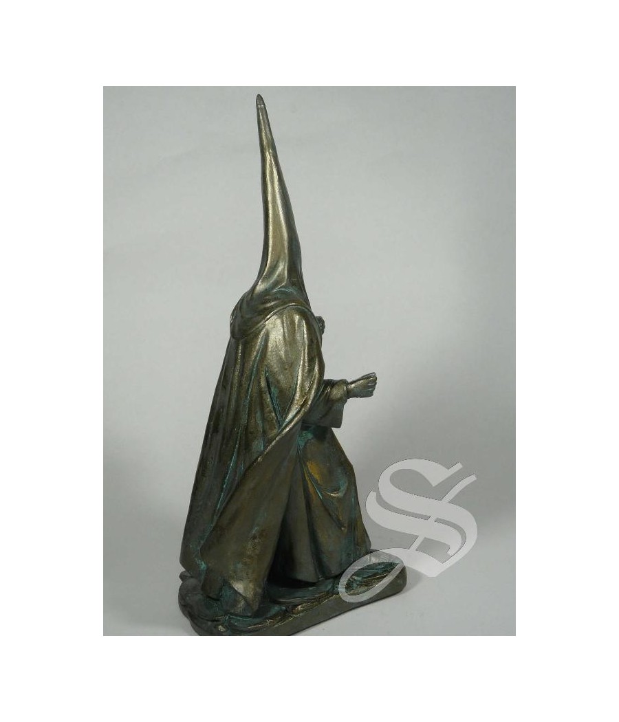 NAZARENO CON CAPA 25,5 CM. DECORADO BRONCE