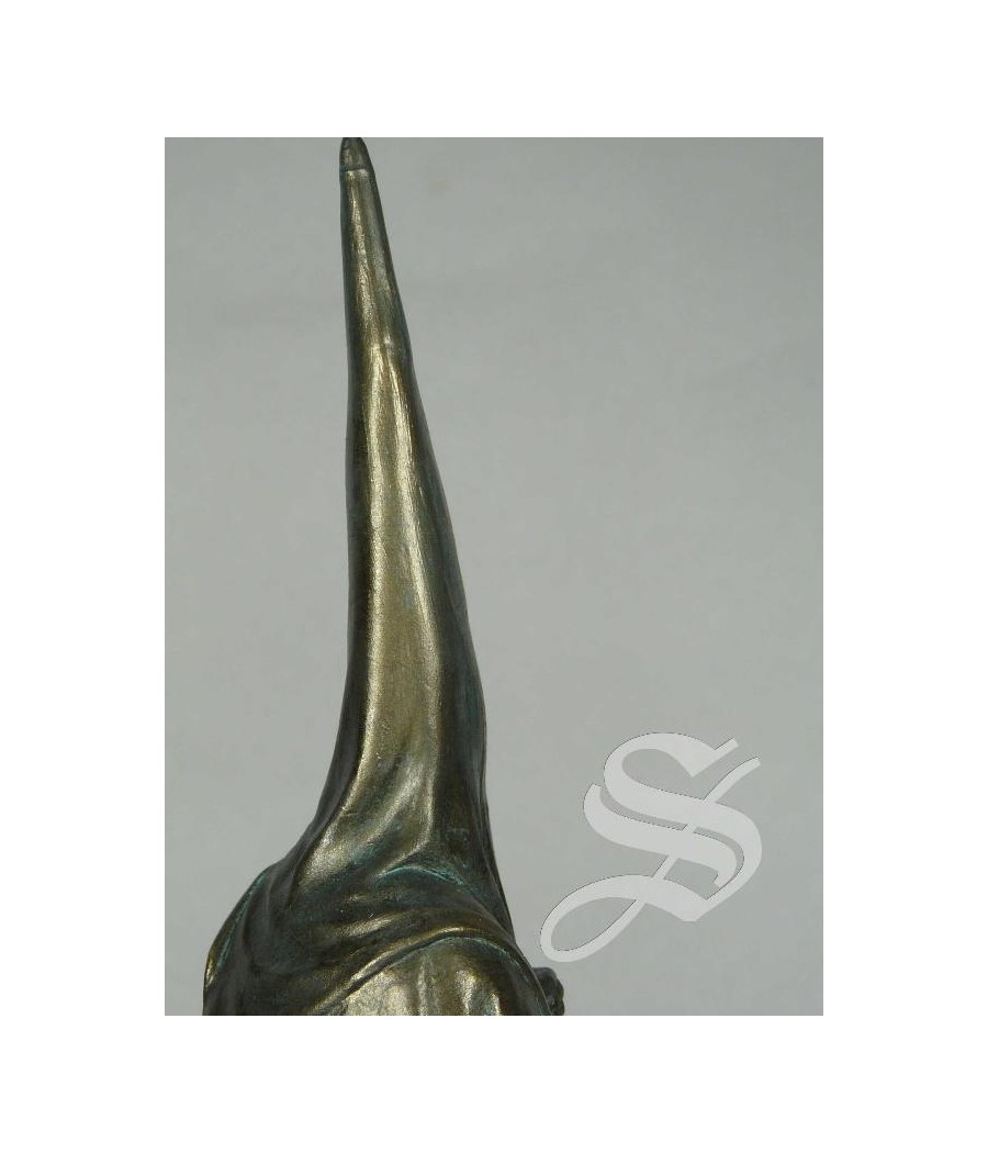 NAZARENO CON CAPA 25,5 CM. DECORADO BRONCE