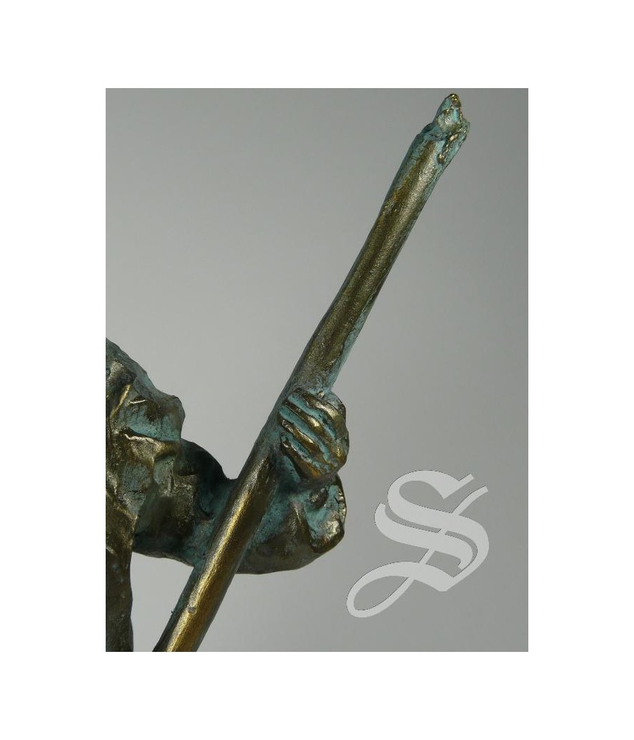 NAZARENO CON CIRIO 28 CM. COLOR BRONCE