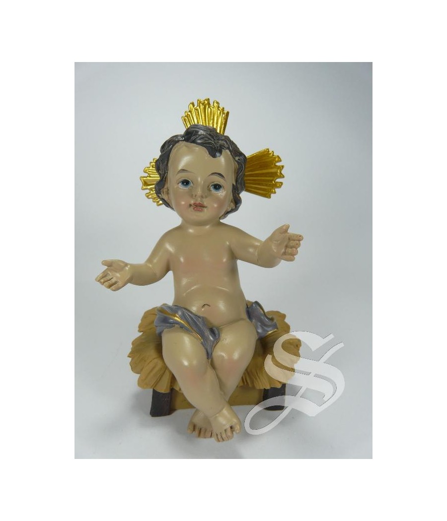 NIÑO JESUS CORONA SENTADO 12 CM