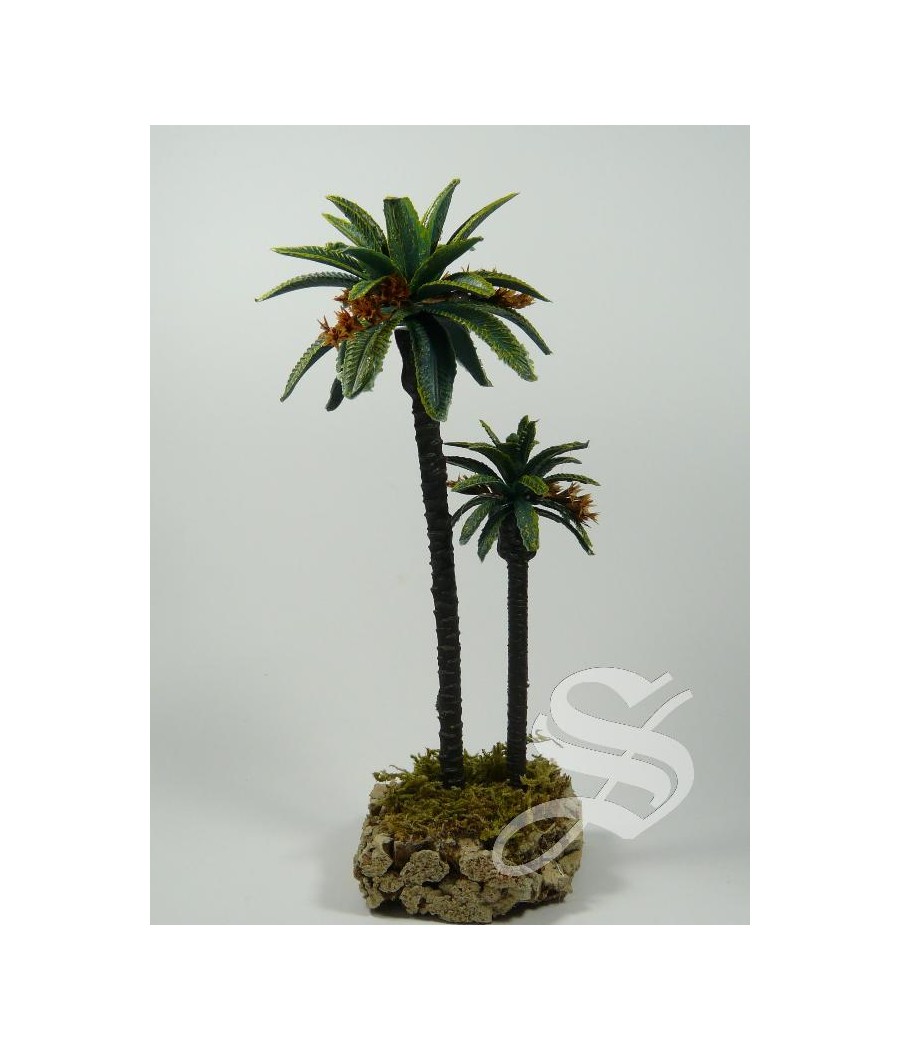 PALMERA DOBLE DECORADA