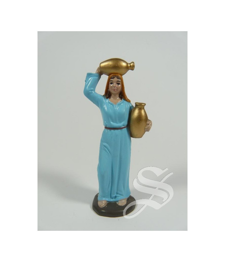 PASTORA PLASTICO CON CANTAROS 8 CM.