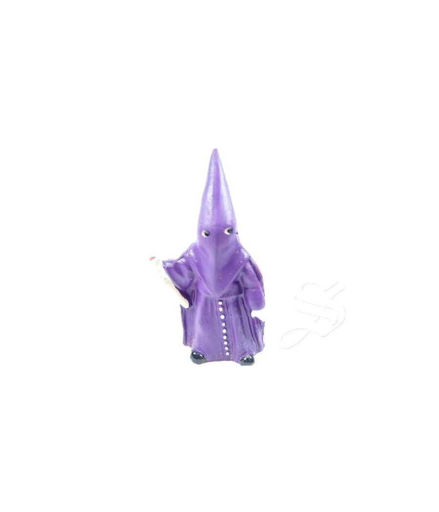 PENITENTE MORADO BARRO 8 CM. P8