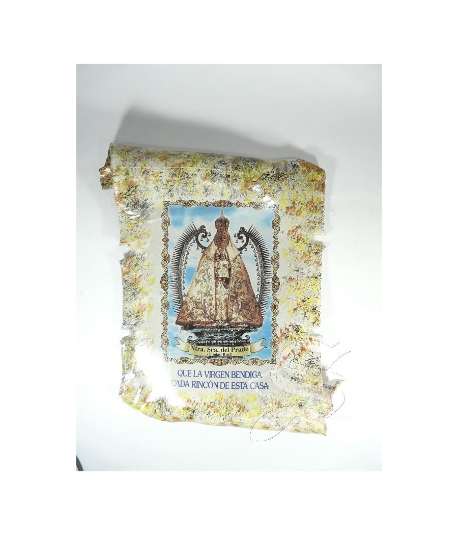 PERGAMINO DE PARED VIRGEN DEL PRADO 30 * 24 CM.