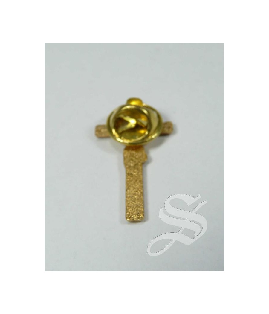 PIN CRUCIFIJO ESMALTADO 30 MM.