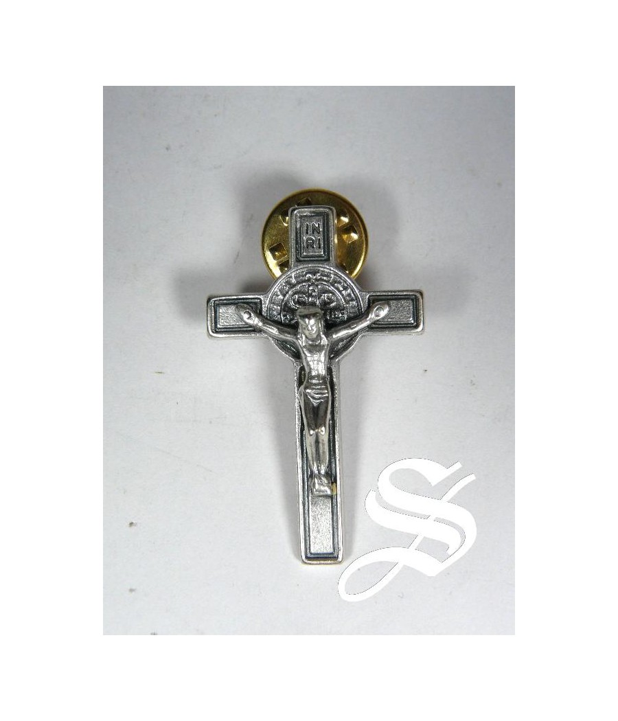 PIN CRUZ SAN BENITO METAL 3,5 X 2,2