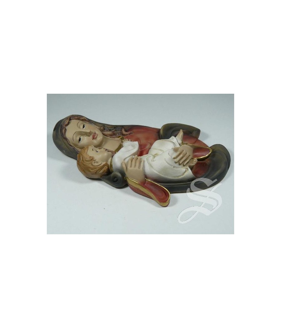 PLACA VIRGEN CON NIÑO 17 CM. PARA COLGAR