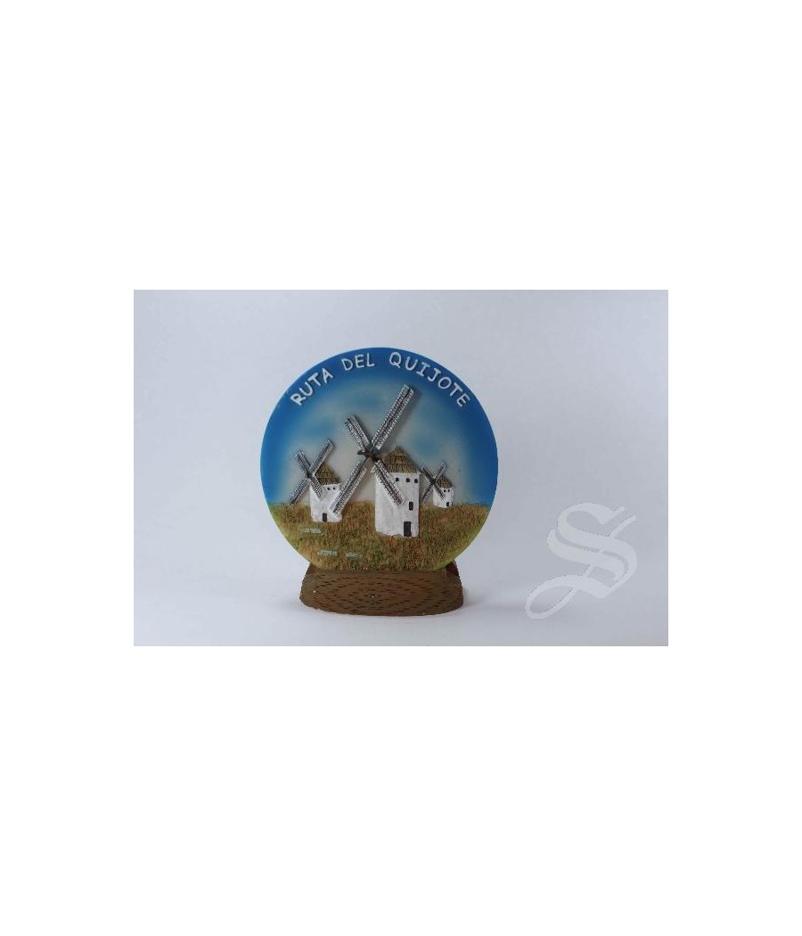 PLATO MOLINO RUTA QUIJOTE  CON IMAN 9*10 CM