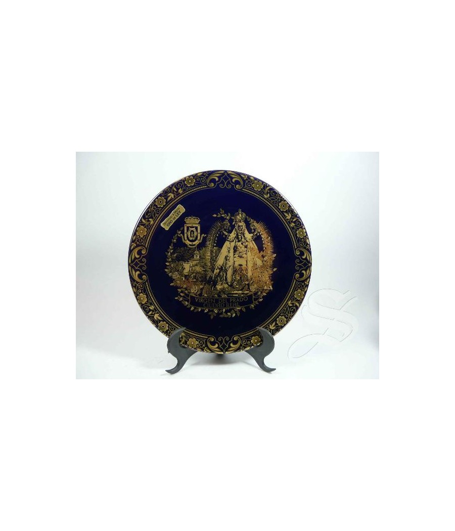 PLATO VIRGEN DEL PRADO - ESCUDO DE CIUDAD REAL 14 CM.