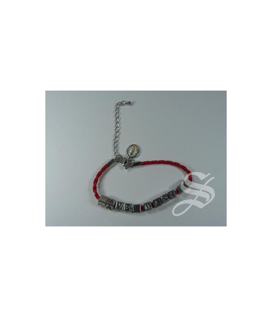 PULSERA AVE MARIA CUBOS