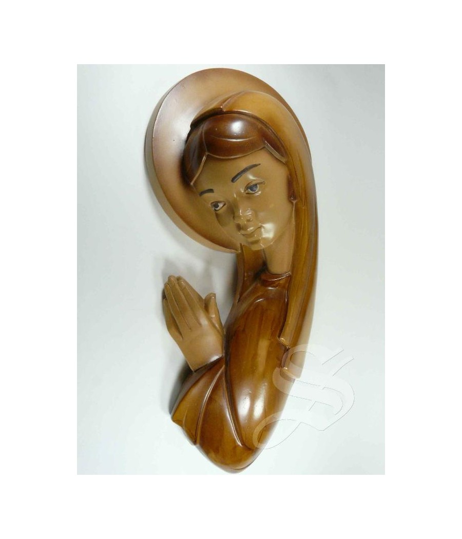 RELIEVE VIRGEN 35 CMS. IMITACION MADERA