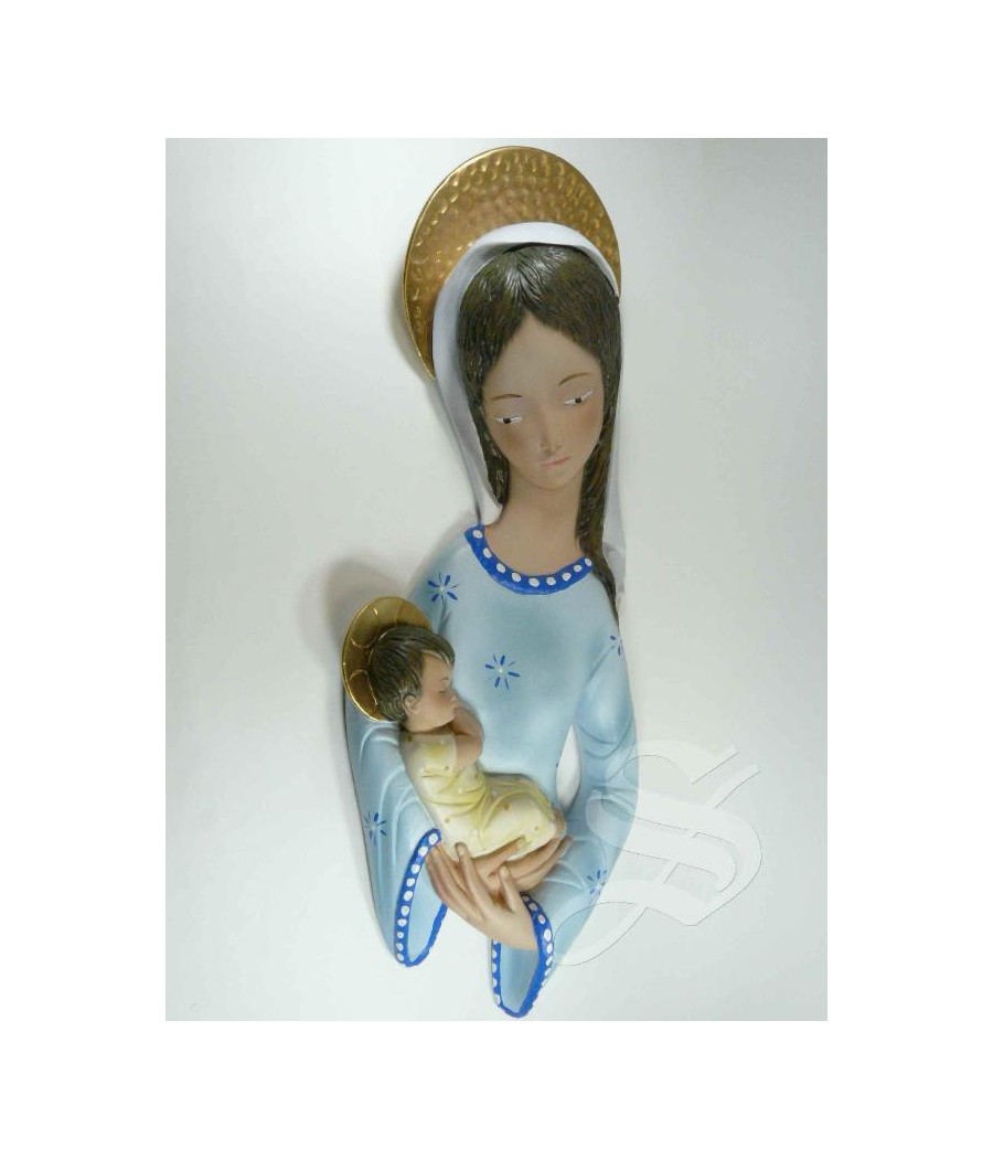 RELIEVE VIRGEN CON NIÑO 40 CM.