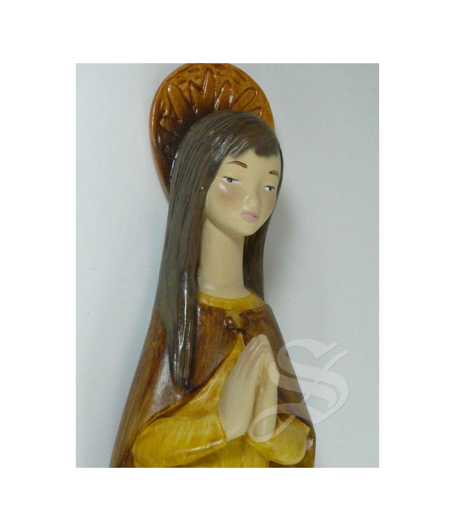 RELIEVE VIRGEN CON NIÑO 40 CM. IMITACION MADERA