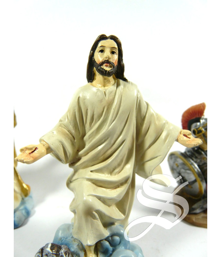 RESURRECCION DE JESUS 9,5 CM. 4 FIGURAS RESINA