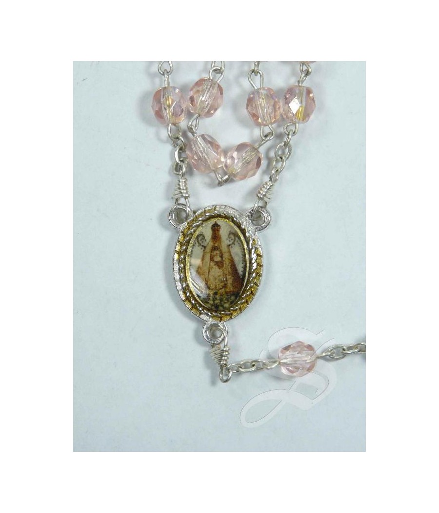 ROSARIO CRISTAL ROSA VIRGEN DEL PRADO