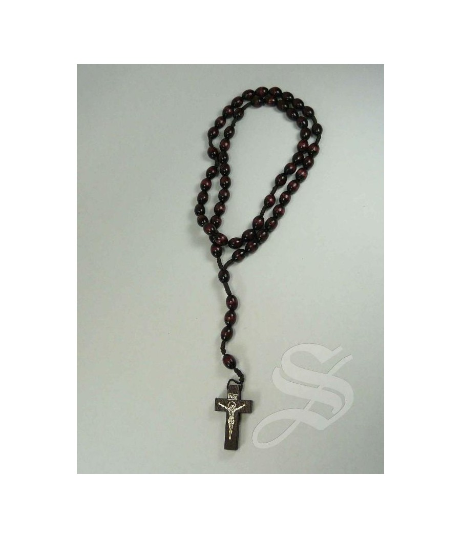 ROSARIO MADRE PERLA REDONDA 6MM.  VIRGEN DEL PRADO