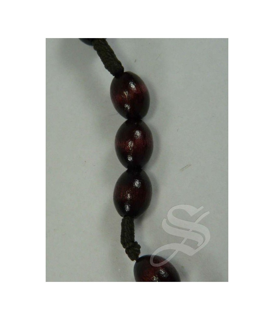 ROSARIO MADRE PERLA REDONDA 6MM.  VIRGEN DEL PRADO