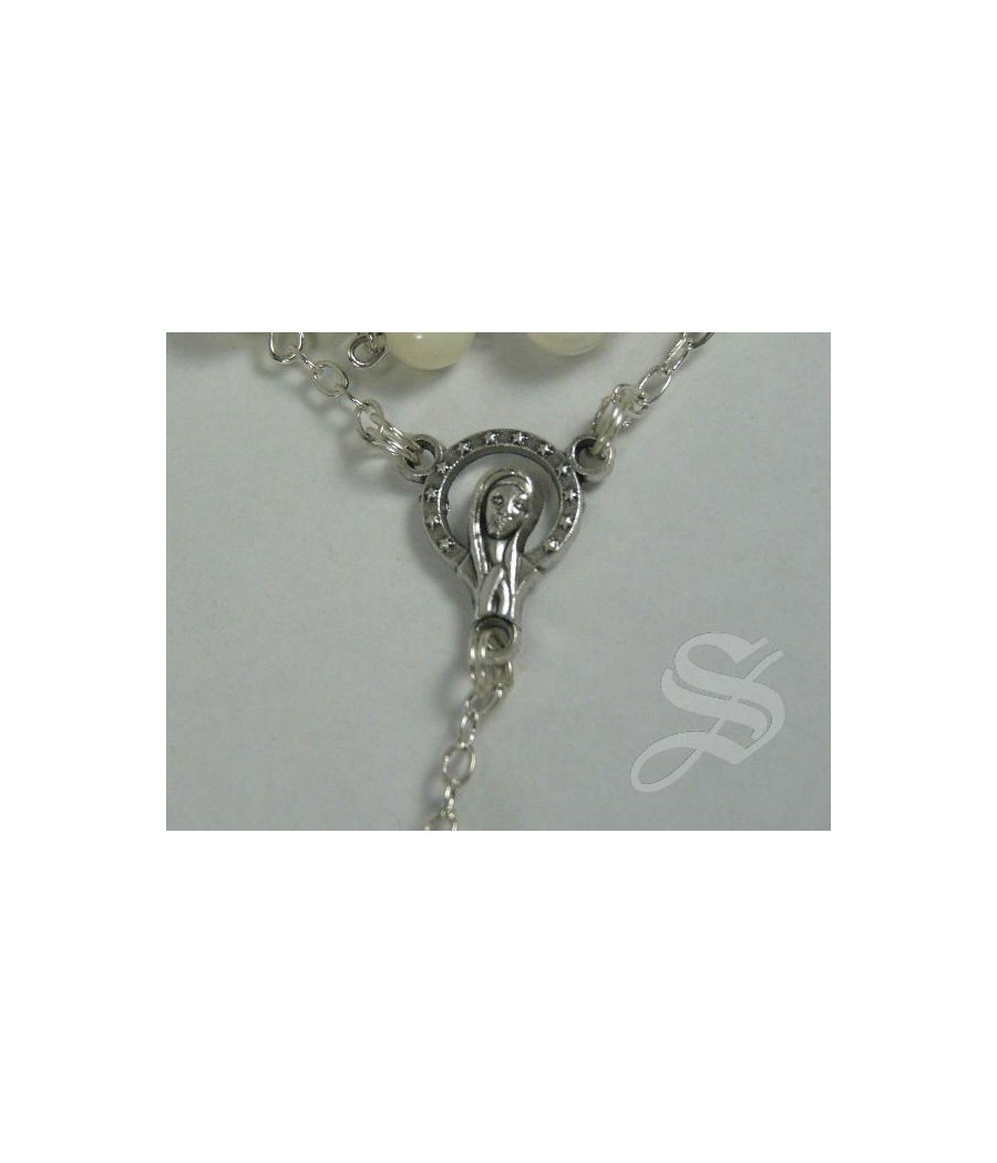 ROSARIO CRISTAL TRASPARENTE VIRGEN DEL PRADO 6MM.