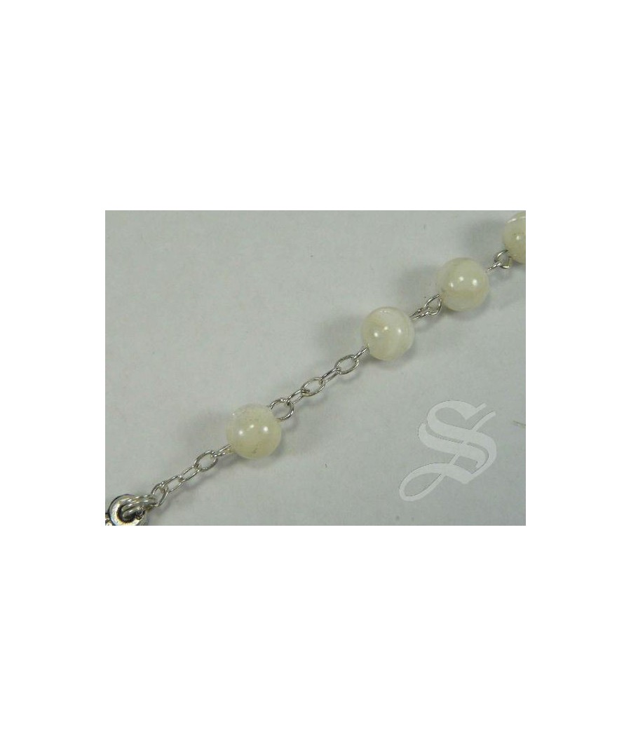 ROSARIO CRISTAL TRASPARENTE VIRGEN DEL PRADO 6MM.