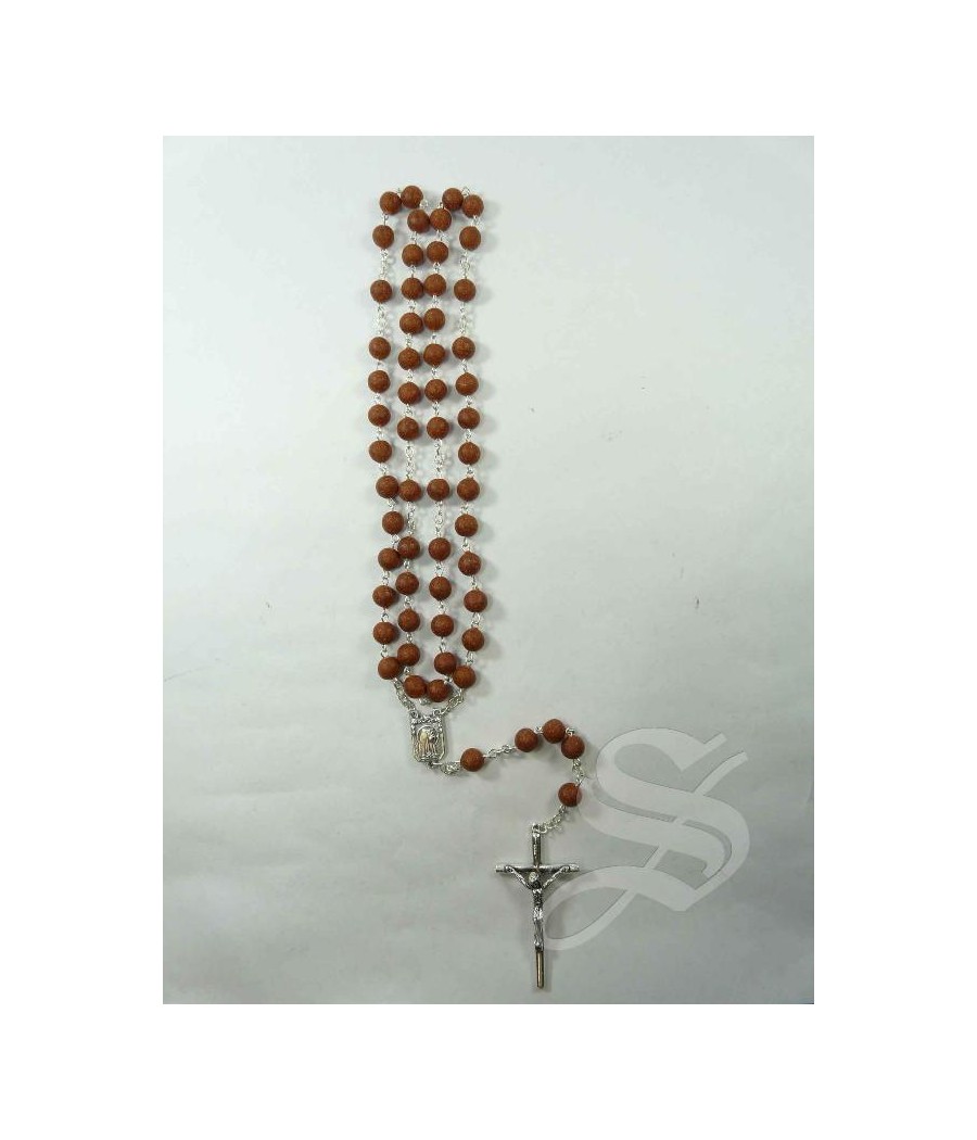 ROSARIO PETALO ROSA 6 MM. CON CAJA