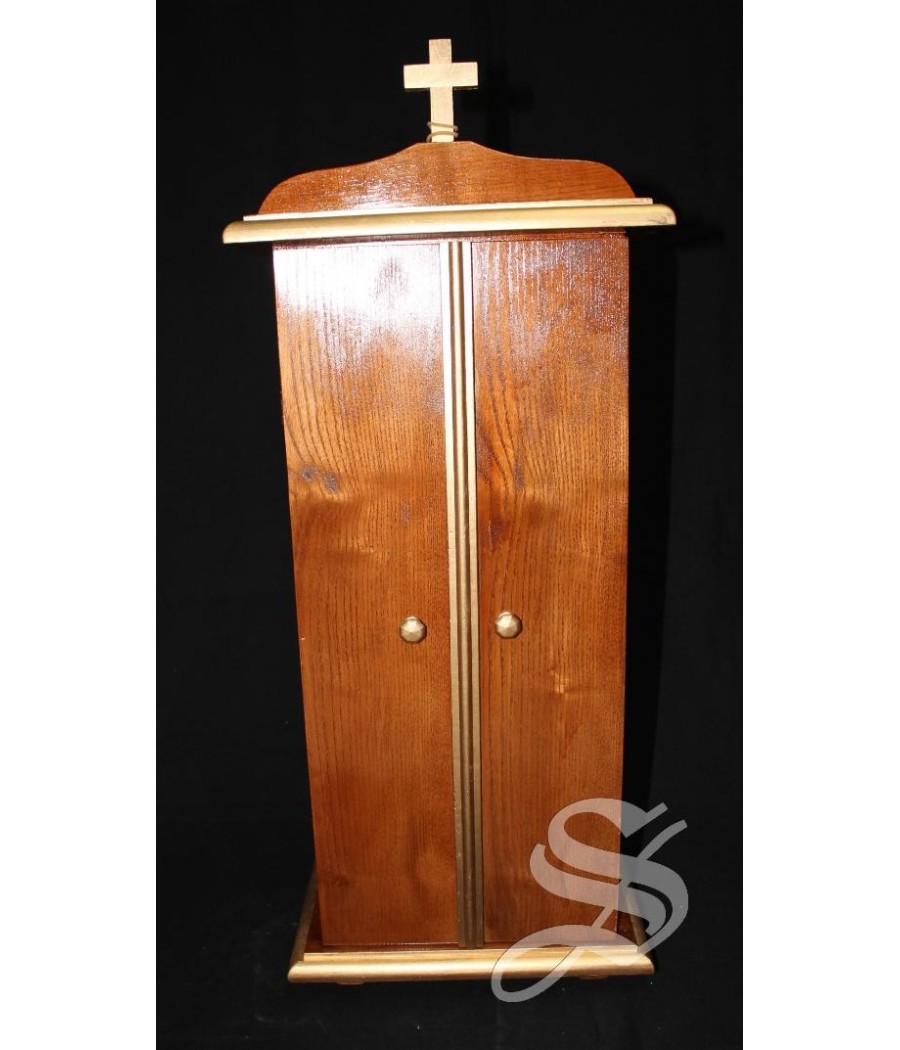 SANTUARIO MADERA IMAGEN 40 CM. 60 X 24  INTERIOR 42 * 16 * 10