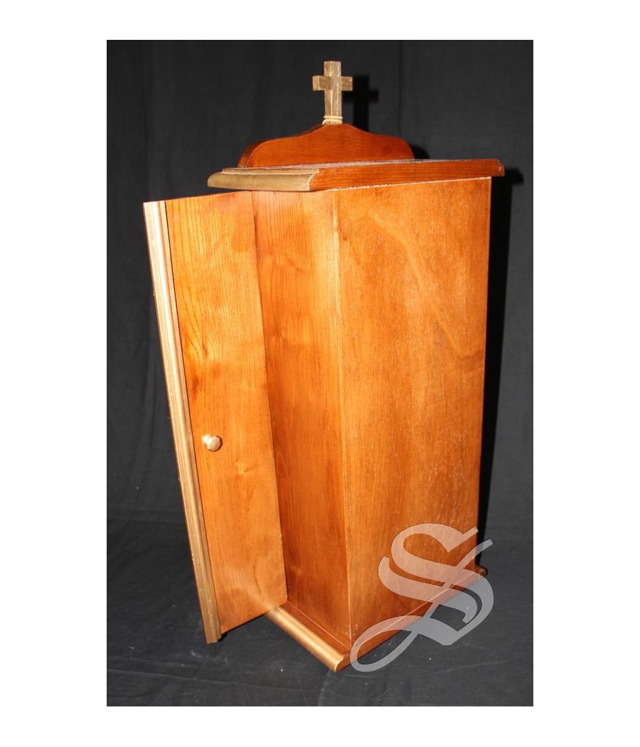 SANTUARIO MADERA IMAGEN 40 CM. 60 X 24  INTERIOR 42 * 16 * 10