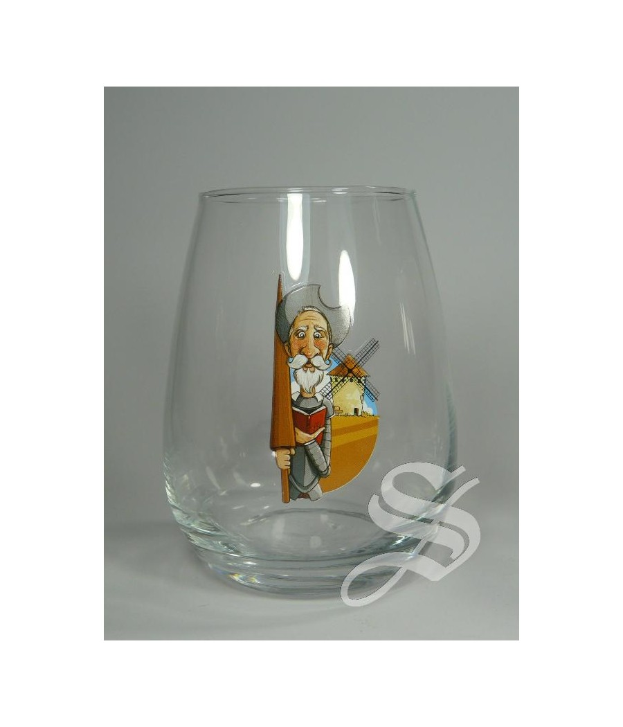 SET 2 VASOS CRISTAL QUIJOTE