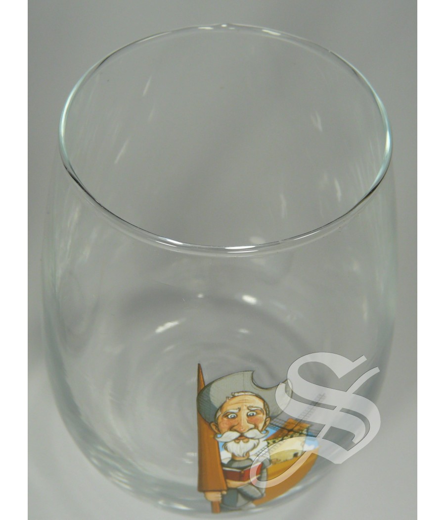 SET 2 VASOS CRISTAL QUIJOTE