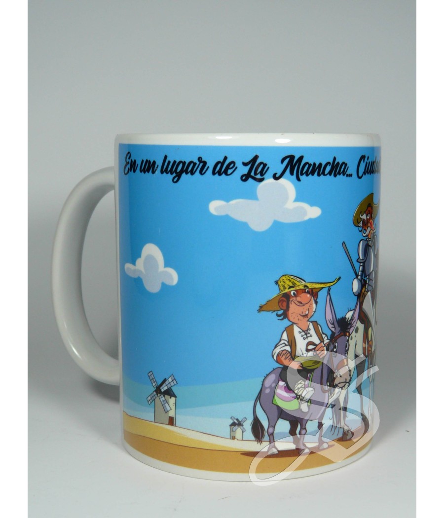 TAZA MUG QUIJOTE Y SANCHO COMIC