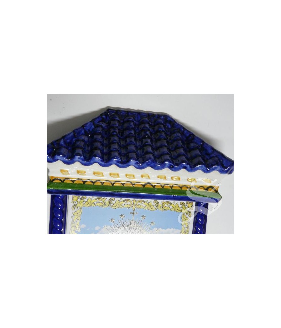 TEJADO CERAMICA PARA AZULEJO 20 X 30 CON CENEFA DE 5 CM. O AZULEJO 25 X 40 CON TRENZA AZUL.