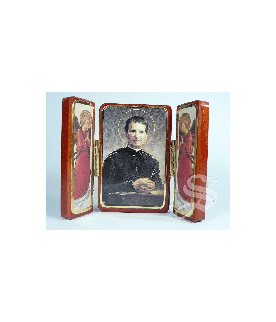 TRIPTICO DE MADERA DON BOSCO 5,5 X 7