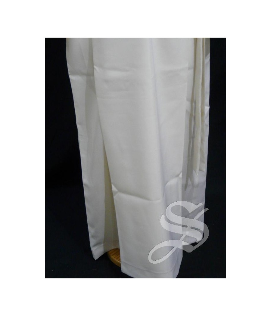 TUNICA 130 COMUNION O MONAGUILLO CON PLIEGUE DELANTE Y DETRAS, CUELLO CAJA Y CINGULO