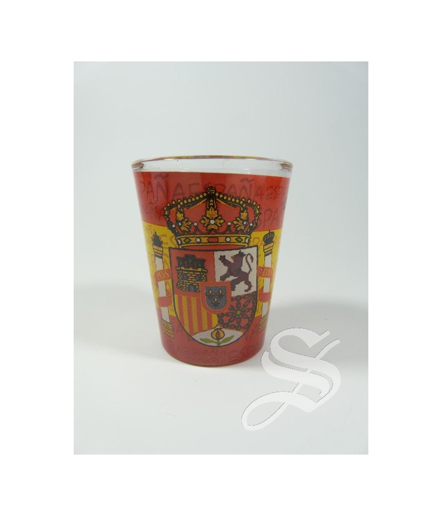 VASO CHUPITO ESCUDO ESPAÑA CIUDAD REAL