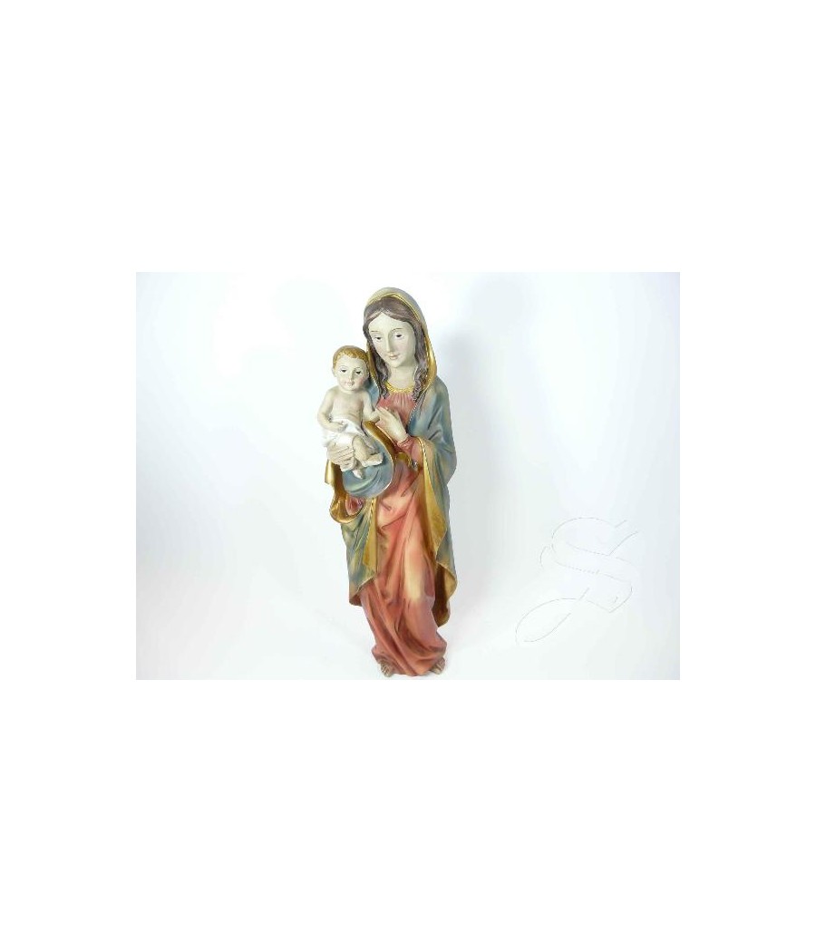 VIRGEN CON NIÑO 30 CM. ANTIGUO