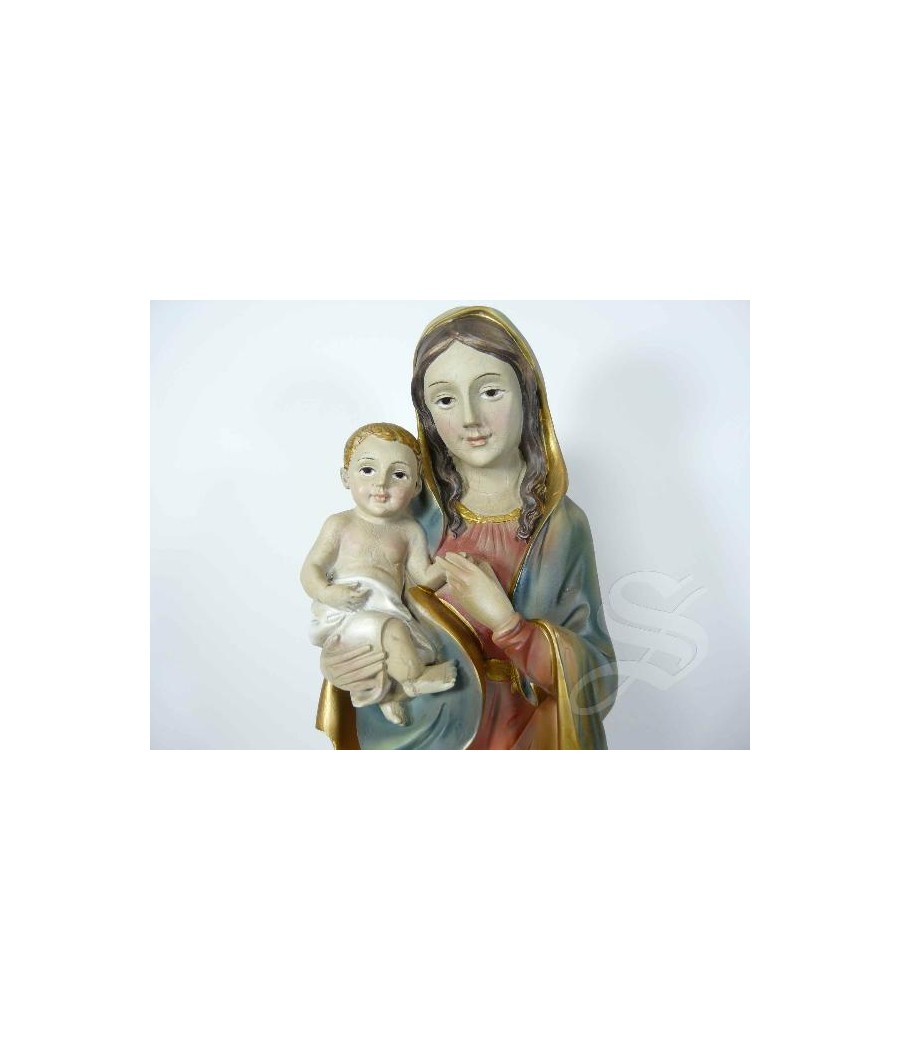 VIRGEN CON NIÑO 30 CM. ANTIGUO