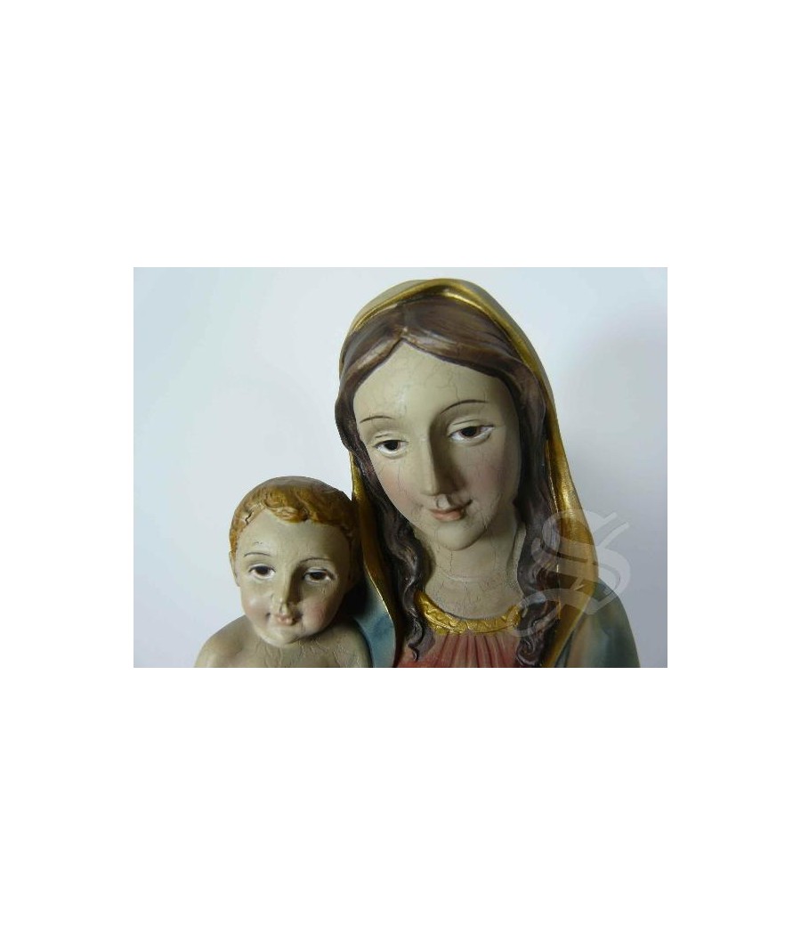 VIRGEN CON NIÑO 30 CM. ANTIGUO