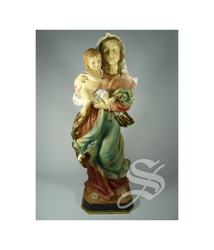 VIRGEN CON NIÑO 46 CM.