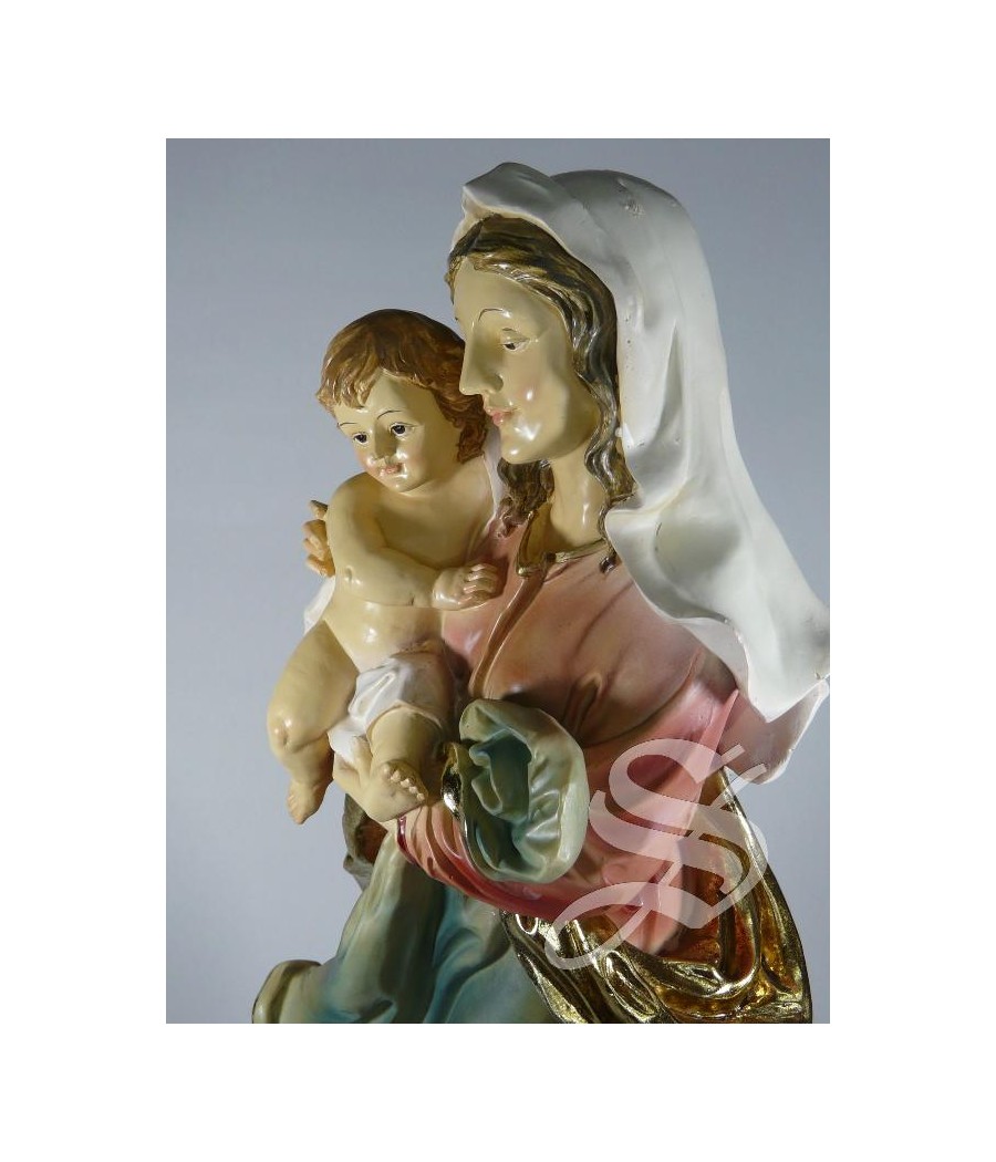 VIRGEN CON NIÑO 46 CM.