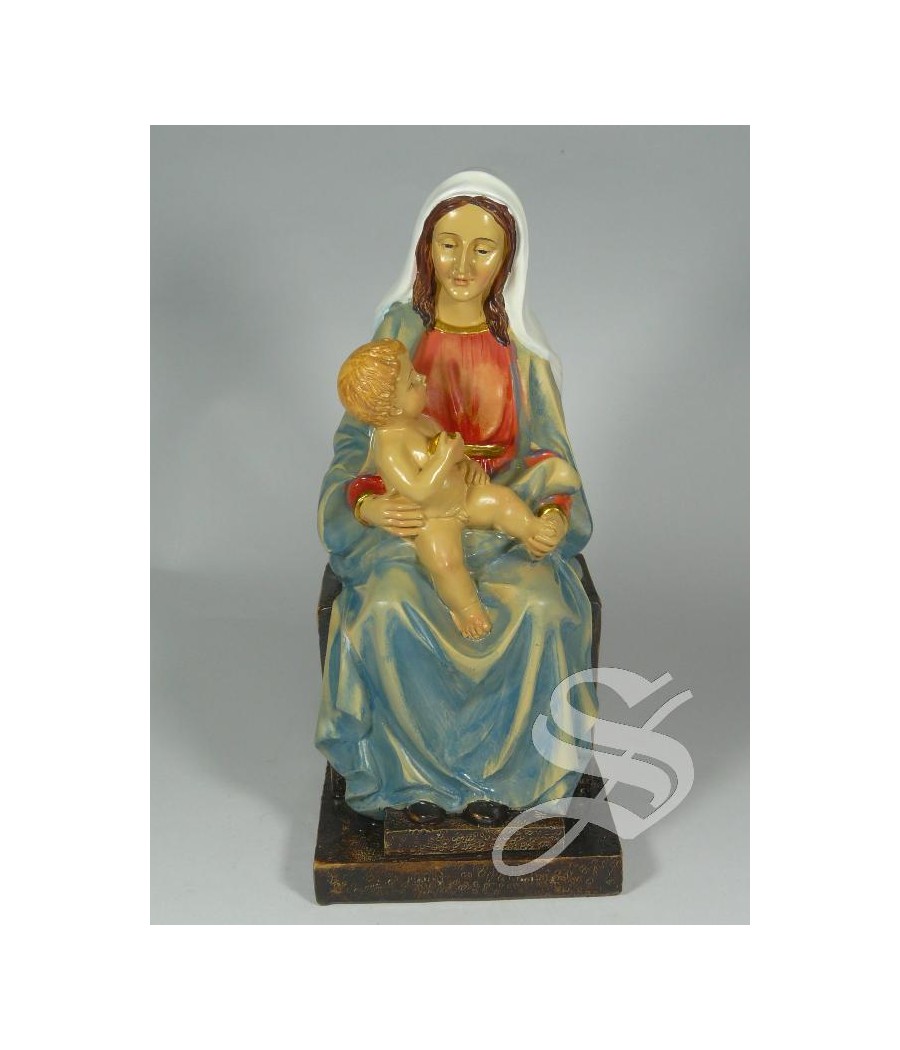 VIRGEN CON NIÑO JESUS 20,5 CM. RESINA