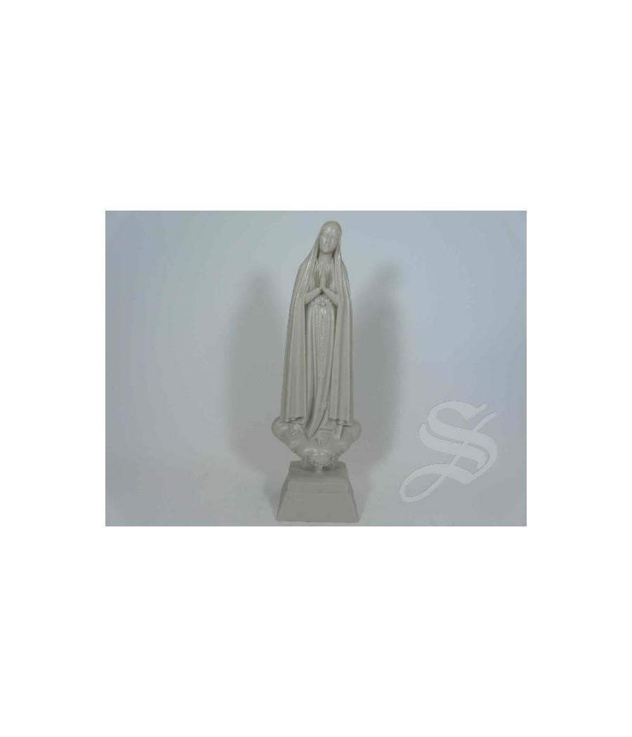 VIRGEN DE FATIMA MARMOLINA NATURAL 20 CM.