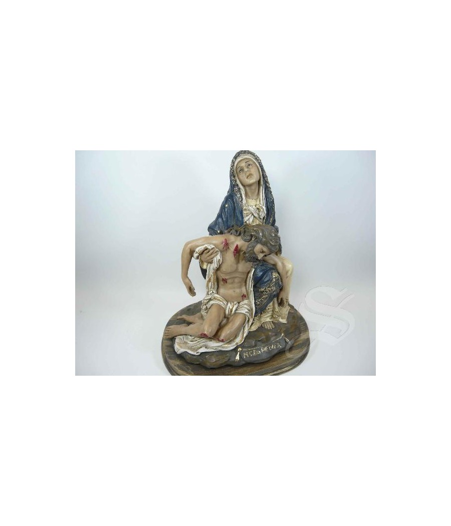 VIRGEN DE LA PIEDAD 27 * 22 CM. MARMOLINA