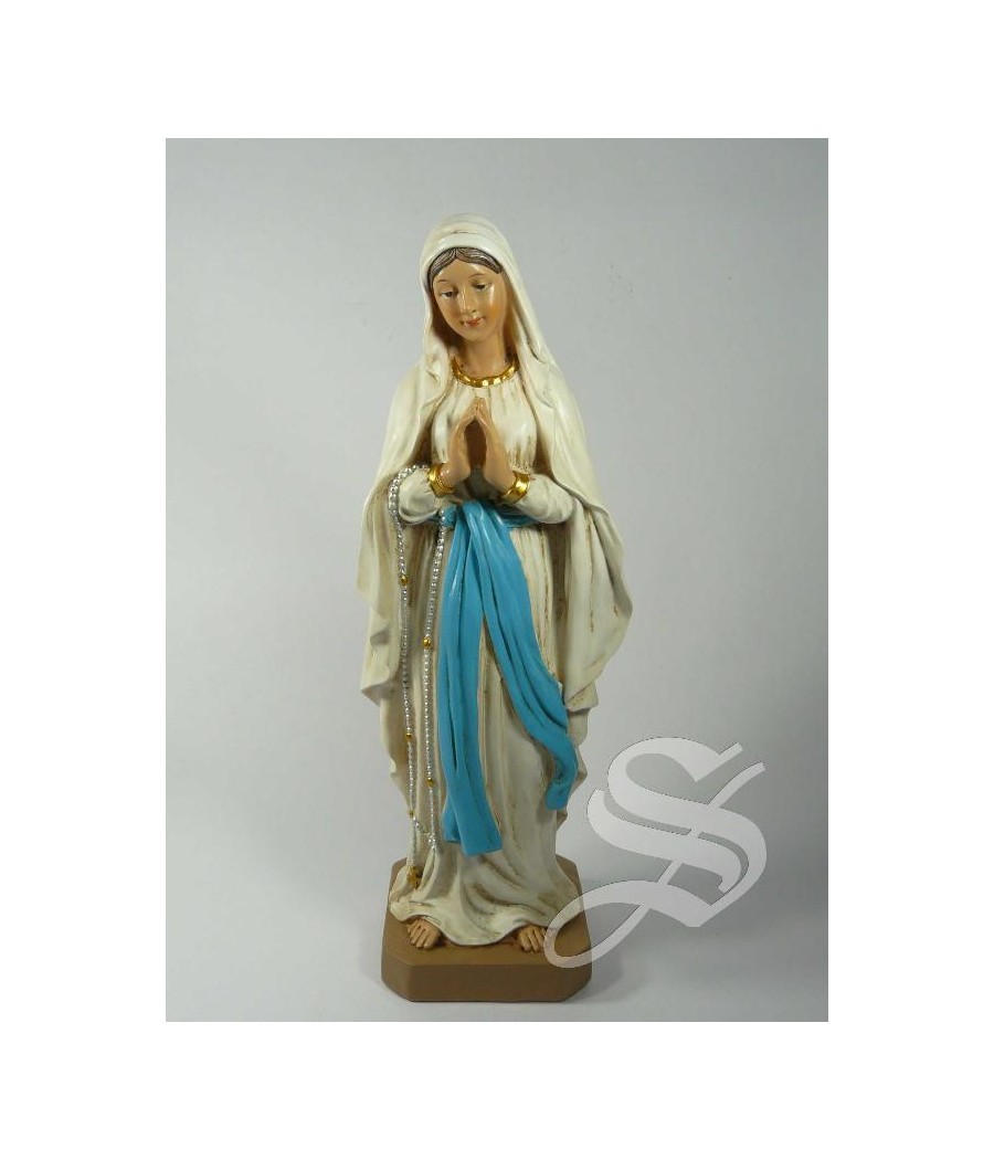 VIRGEN DE LOURDES 30 CM. RESINA