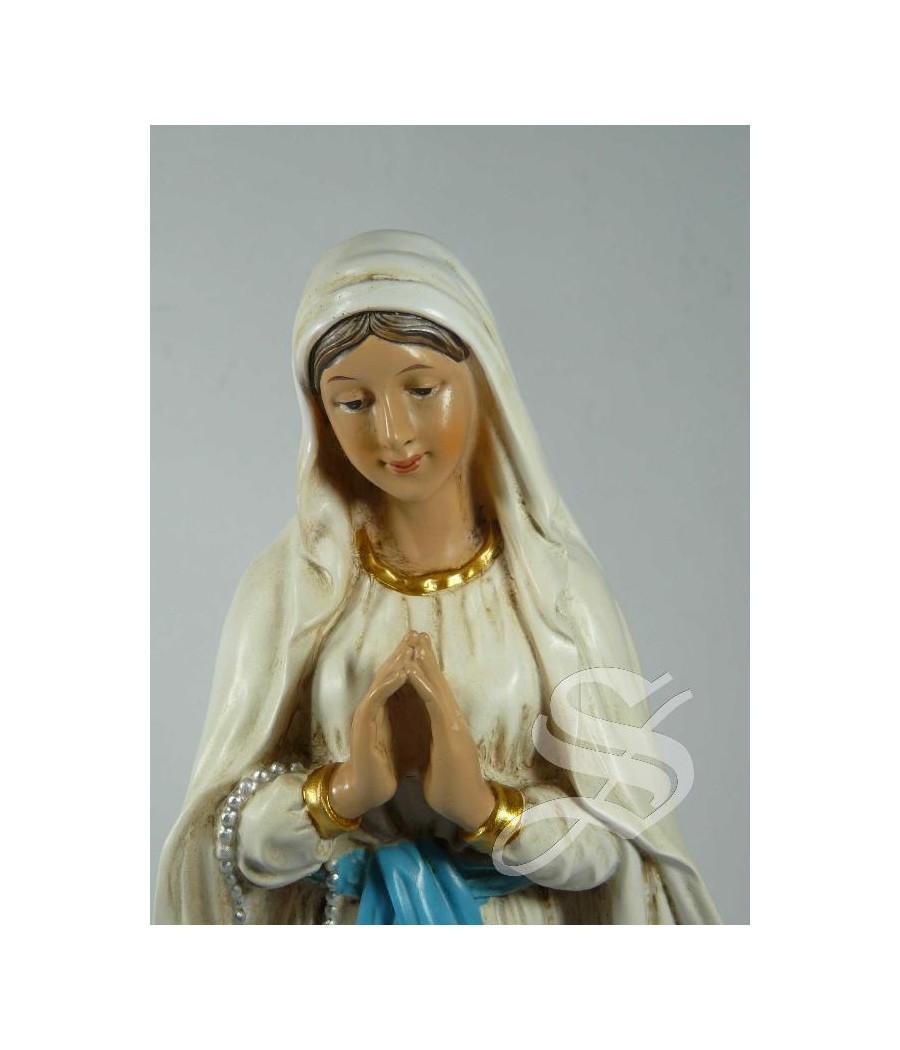 VIRGEN DE LOURDES 30 CM. RESINA